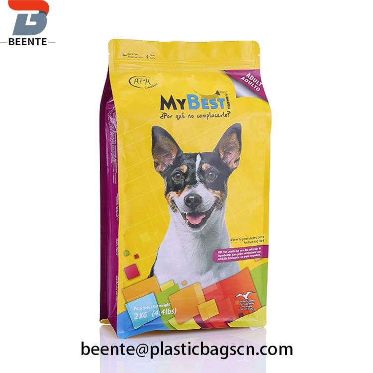 Aluminum Foil Flat Pet Food Packaging Pouch Bag