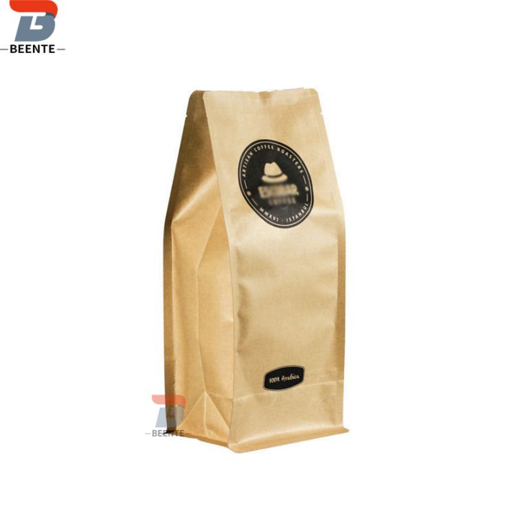 Coffee bean package and Kraft coffee bags with valve